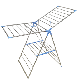 Étagère à chaussures pliable, rangement pour vêtements, métal, acier inoxydable, séchoir à linge MR-5018 - Product Image 1