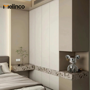 ตู้เสื้อผ้าแบบติดผนัง Melinco รุ่นสั่งทำพิเศษ สีเดียวกับประตู ตู้เก็บของในห้องนอน ตู้เสื้อผ้า ตู้เก็บของในห้องรับประทานอาหาร สไตล์โมเดิร์น เป็นมิตรกับสิ่งแวดล้อม เหมาะสำหรับอพาร์ทเมนต์และห้องออกกำลังกาย - Product Image 3