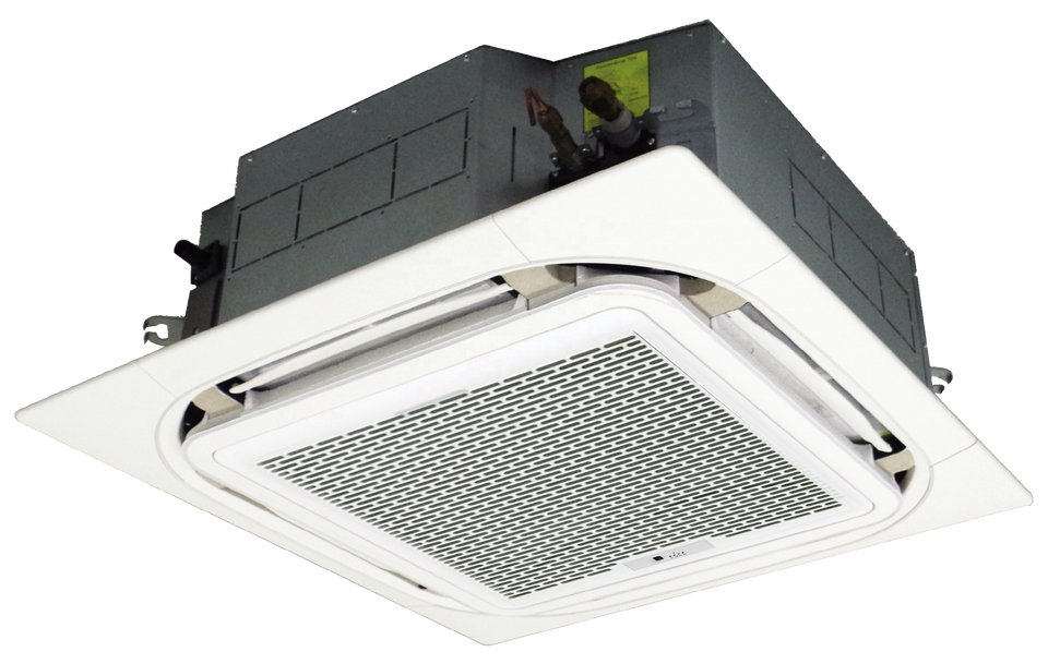 50Hz T3 Heat Pump Cassette Air Conditioner 58000 BTU Cooling Heating ...