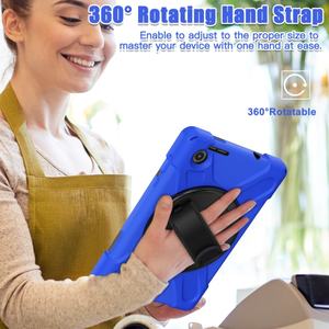 Funda para tableta a <span class=keywords><strong>precio</strong></span> de fábrica para <span class=keywords><strong>Lenovo</strong></span> <span class=keywords><strong>Tab</strong></span> <span class=keywords><strong>M8</strong></span> de 8 pulgadas 2020 TB-8705F 8705N con soporte giratorio 360 y correa de mano para el hombro - Product Image 5