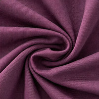 AMCLEVER 210GSM Atasan Crop Campuran Katun Wanita Lengan Pendek Kerah Bulat Kaos Jahitan Kontras Kasual Musim Panas
