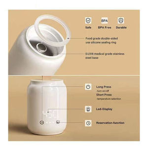 Recién llegado, calentador de botellas de viaje con baterías, Mini calentador de leche, alimentación rápida, calentador de botellas portátil de 10000mAh para bolsas de pañales - Product Image 5