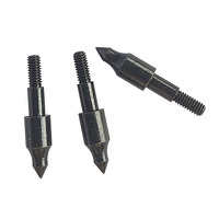 100 pointes de flèche noires pour tir à l'arc, pointes de chasse pour arc à poulies, accessoires de chasse, chasse au biais