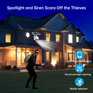 Solar Powered PTZ <b>Camera</b> 4MP Wireless WiFi Outdoor Security <b>Camera</b> With Night Vision Motion Detection And Voice Intercom - Product Image 4