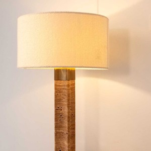 Lámpara de mesa de diseño moderno, 79 cm de altura, base de corcho y latón, bombilla LED E27 para sala de estar, hotel, villa - Product Image 5