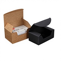 Boîte d'emballage pour lunettes en carton ondulé brun écologique, logo personnalisé en bronze, fermeture magnétique avec doublure en éponge
