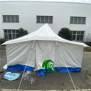 KANGO Ready Tent Disaster Oxford PVC Recubierto Impermeable Alivio DE EMERGENCIA Carpa familiar Carpa blanca Alivio de desastres