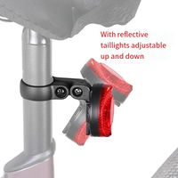 Luz Trasera Inteligente para Bicicleta con Rastreador Global y Función Antirrobo para Ciclismo de Montaña y Carretera, Material Plástico, Rastreo Mundial