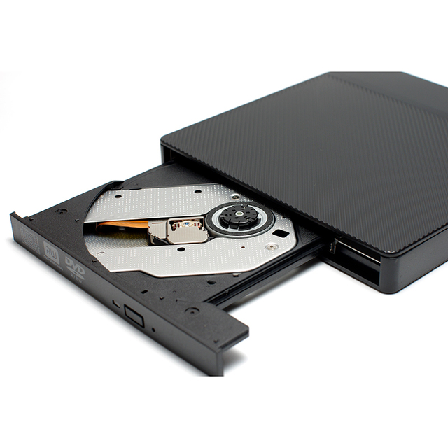 Slim USB 3.0 Portable CD/DVD +/-RW Drive Burner External Optical CD/DVD Rom Rewriter for Laptop/Desktop PC CD-R Reader