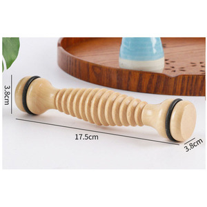 Körper Holz-Fußroller hölzerner Fußmassagegerät für Plantarfasziitis Stresslinderung Entspannung hölzerner Fußmassage-Roller - Product Image 4