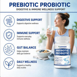 Capsules de enzymes digestives naturelles OEM, prébiotiques <span class=keywords><strong>et</strong></span> probiotiques, complément alimentaire pour la santé intestinale, capsules probiotiques <span class=keywords><strong>et</strong></span> prébiotiques - Product Image 2