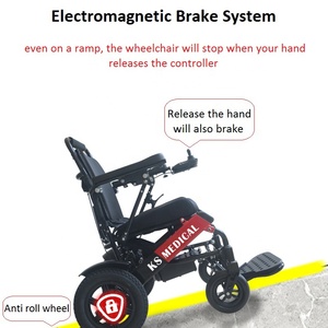 KSM-601S puissance, moteur sans balais, 250w, fauteuil roulant électrique léger, portable et pliable - Product Image 3