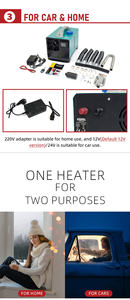 Chauffage de stationnement diesel 3 en 1 certifié CE M-<span class=keywords><strong>PULL</strong></span> <span class=keywords><strong>2023</strong></span>, 5 kW, 12 V/24 V/220 V pour camion, bateau, camping-car - Product Image 3