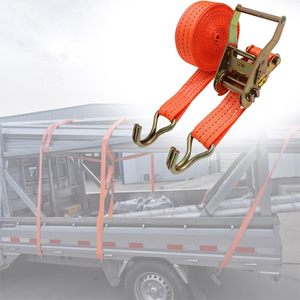 <span class=keywords><strong>Sangle</strong></span> <span class=keywords><strong>d</strong></span>'<span class=keywords><strong>Arrimage</strong></span> à Cliquet Rétractable Industrielle Sur Mesure, 50mm, 2000kg, à Double <span class=keywords><strong>Crochet</strong></span> J, <span class=keywords><strong>pour</strong></span> Camion - Product Image 3