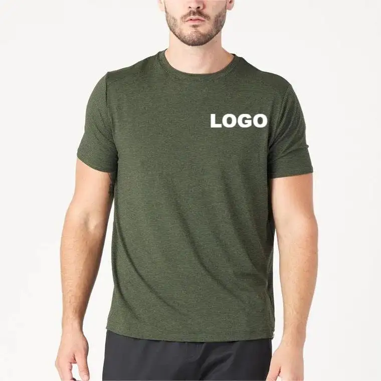 Individuelles Logo einfarbiges Herren-T-Shirt Fitnessstudio Fitnesslaufen Sportbekleidung Übergröße Übergröße schwergewicht T-Shirt für Herren