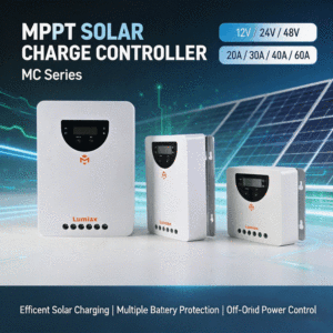 Régulateur de Charge Solaire MPPT 20A 30A 40A 60A 12V 24V 48V Bluetooth Entrée PV Max 150V pour Système Énergétique Hors Réseau et VR - Product Image 1