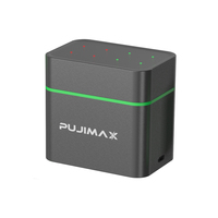 PUJIMAX Chargeur de batterie AA AAA portable Chargeur de batterie au lithium cylindrique Chargeur de batterie au lithium-ion avec port USB C