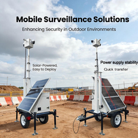 Sistem Pengawasan CCTV Portabel Mini Solar Camera Trailer dengan Pemantauan Jarak Jauh 4G LTE untuk Konstruksi