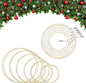 Anelli <span class=keywords><strong>Acchiappasogni</strong></span> Cerchi in Metallo Dorato per Artigianato e Creazioni Macramè - Product Image 2