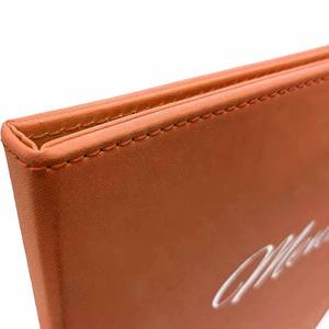 Menus en similicuir en gros avec pochettes transparentes – Couverture de menu personnalisée style livre pour restaurants et bars - Product Image 4