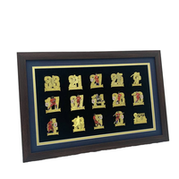 Cadres muraux de galerie en bois pour décor de Funia à la main Option de logo personnalisé Cadre photo de style simple pour Art mural en plastique