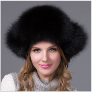 Gorro de Piel de Zorro Auténtica, Color Rosa, con Orejeras, para Mujer, Nuevo Modelo <span class=keywords><strong>2019</strong></span> - Product Image 3