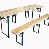 Ensemble table et bancs pliants portables pour pique-nique avec 2 bancs, mobilier de repas pliable pour camping, mariage, bière, jardin, intérieur et extérieur