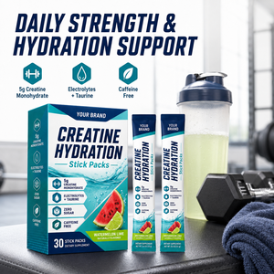 Greenpie Stick <strong>Packs</strong> Private Label Adult Workout Powder Sachets Creatine Monohydrate Electrolyte Powder for Muscle <strong>Growth</strong> - Product Image 5