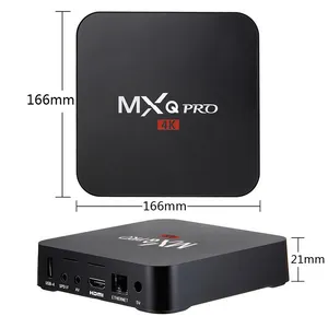 MXQPro set-top box 4K A7 RK3329 2.4G Wifi Android 7.1 Quad Core 1G+8G You Tube BBC Airplay 3D Android TV box