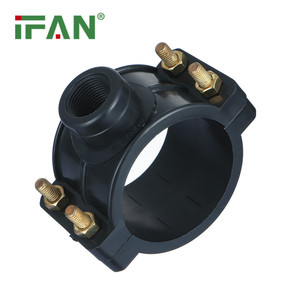 IFAN Raccordo a Morsetto in Plastica PP con <span class=keywords><strong>4</strong></span> Viti per Tubi HDPE da Irrigazione a Goccia da <span class=keywords><strong>1</strong></span>/<span class=keywords><strong>2</strong></span>'' 3/<span class=keywords><strong>4</strong></span>'' <span class=keywords><strong>1</strong></span>'' <span class=keywords><strong>2</strong></span>'' per Linee Idriche - Product Image 3