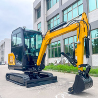 Excavadora Kubota de Gran Potencia, Miniexcavadora sin Cola, Fácil de Operar, Equipo Agrícola de Alta Eficiencia para Jardinería