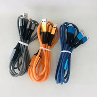Câble de charge rapide 3-en-1 en nylon blanc de 1,2 m 6A pour ordinateur, imprimante et écouteurs - Disponible en magasin à Shenzhen