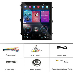 เครื่องเล่นดีวีดีเสียงสเตอริโอสำหรับรถยนต์สเตอริโอรถยนต์เครื่องเล่นดีวีดีมัลติมีเดียหน้าจอสัมผัสระบบแอนดรอยด์สไตล์เทสลา - Product Image 4