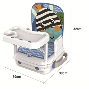 <span class=keywords><strong>Chaise</strong></span> <span class=keywords><strong>Haute</strong></span> de Voyage Pliante et Portable pour Bébé, Siège Rehausseur avec Harnais pour Repas et Jeux - Product Image 4
