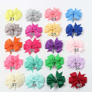 Pinces à cheveux en gros grain pour fille, ruban solide, épingles à cheveux Boutique, pince à cheveux, accessoires pour cheveux d'enfants - Product Image 3