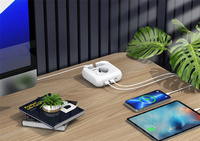 Enchufe de salida de datos ocultos de escritorio de alimentación de la UE con Carga rápida Usb-c