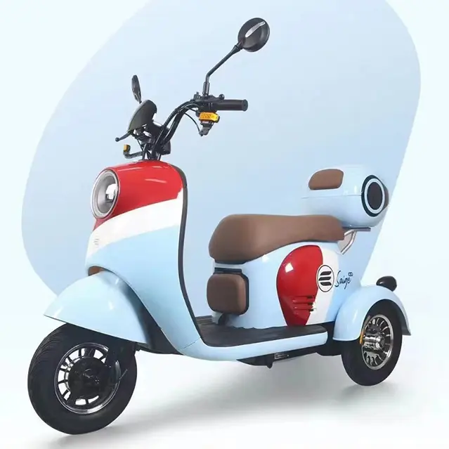 Venta caliente nuevo estilo eléctrico Mini Rickshaw para desactivar triciclo tres ruedas 3 ruedas Rickshaw triciclo para adultos Trike
