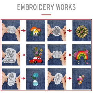 Hot bán A4 Kích thước dính tự dính nước hòa tan ĐÍNH THÊU hòa tan PVA dính không dệt ổn định - Product Image 4