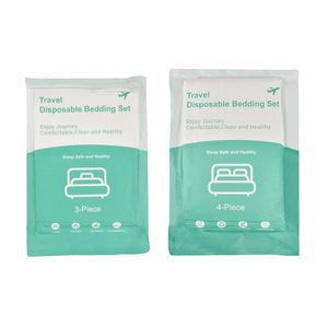 Cama desechable de tres piezas, juego de viaje para vivir fuera de casa, más seguro, más higiénico, sin miedo a acumular bacterias - Product Image 1