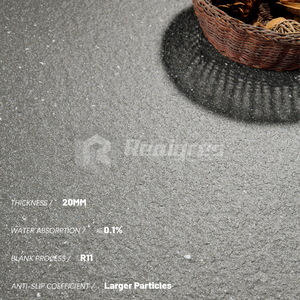 Azulejo de suelo para exteriores antideslizante de 60x60, azulejos de suelo de partículas más grandes de 20mm esmaltados en porcelana para jardín - Product Image 2