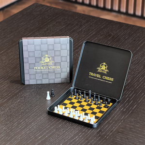 Juego de Ajedrez Magnético Mini King de 2.4cm con Doble Reina, en Caja Metálica Portátil de Viaje, Tamaño de Bolsillo, Set de Regalo, Rey de 1 Pulgada, Juego en Caja Metálica - Product Image 6