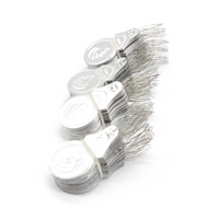 Vente en gros d'enfileur d'aiguille de sécurité double trou accessoires de point de croix en aluminium fournitures de couture argentées