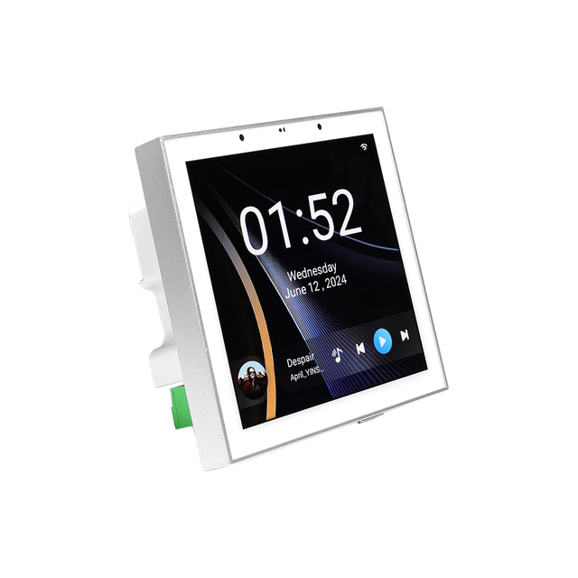 WiFi Blue-tooth Android 11 4'' Touch Screen Wall Amplifier - 2 Channels 25W with RS485 for Smart Home Audio