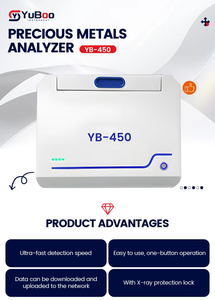 เครื่องทดสอบทองคำ YB-450 เครื่องวิเคราะห์โลหะมีค่า ความแม่นยำสูง เครื่องวัดการแผ่รังสีแบบฟลูออเรสเซนซ์ XRF แบบไม่ทำลาย รับประกัน 1 ปี - Product Image 4