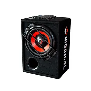 Magical D100 Subwoofer Audio mobil, Subwoofer Audio mobil aktif kuat 4ohm D100 1000W performa tinggi 10 inci 12V 300watt