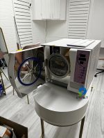 Mesin Autoklaf Gigi Hewan Kelas B EURVET Berkualitas Tinggi dari Baja Anti Karat, Sterilisasi Uap Vakum Medis, Layar LED, Alarm Kesalahan