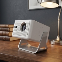 Projecteur LCD JUNUO HY320MAX Android 14 Mini Dual Wifi6 400ANSI H726 BT5.4 1920X1080P Projecteur domestique et extérieur