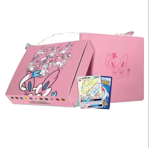 <span class=keywords><strong>Carte</strong></span> originale chinoise Pokemo PTCG Eevee <span class=keywords><strong>GX</strong></span> coffret cadeau Poke Mon cartes Sylveon Glaceon Leafeon Umbreon Espeon jouets authentiques - Product Image 5