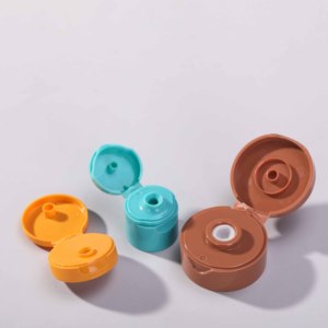 Tapón de rosca de plástico <span class=keywords><strong>azul</strong></span> 28 410 PP personalizado, tapón de una sola vez a prueba de manipulaciones con orificio pequeño, <span class=keywords><strong>tapa</strong></span> abatible para botellas - Product Image 3