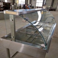 BMS-6A Restaurant Electric Fast Food Display Warmer Cabinet Showcase Buffet Server